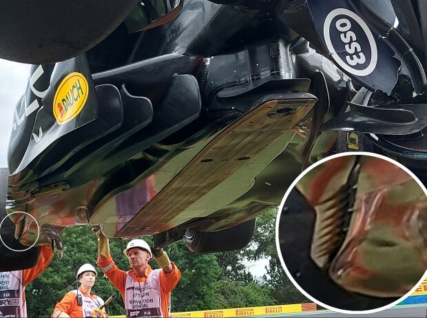 Der Unterboden am Red Bull RB19 Der Unterboden am Red Bull RB19