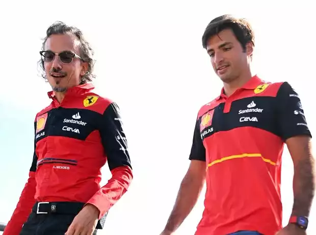 Laurent Mekies und Carlos Sainz Titel-Bild zur News: Laurent Mekies und Carlos Sainz