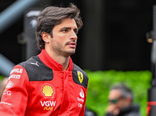 Titel-Bild zur News: Carlos Sainz (Ferrari) nach dem Sprint beim Formel-1-Rennen in Belgien 2023