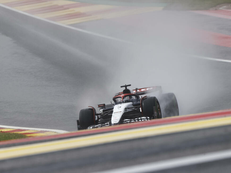 Daniel Ricciardo (AlphaTauri AT04) beim Qualifying zum Formel-1-Rennen in Belgien 2023