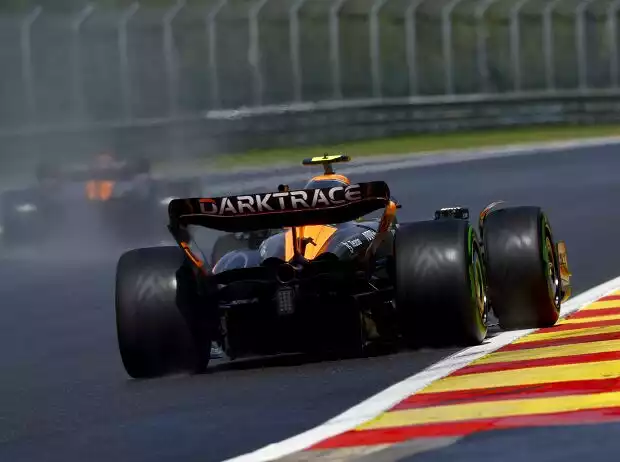 Titel-Bild zur News: Lando Norris (McLaren MCL60) im Sprint zum Formel-1-Rennen in Belgien 2023