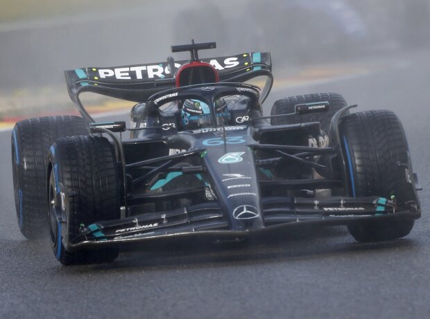 Titel-Bild zur News: George Russell beim Formel-1-Sprint in Spa 2023