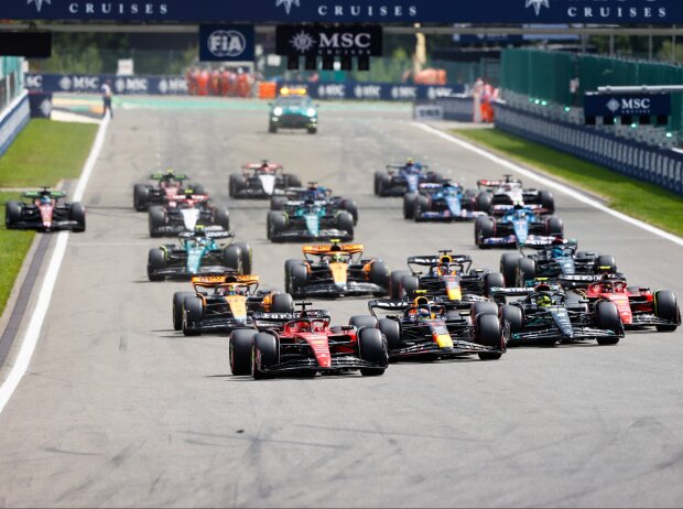 Titel-Bild zur News: Charles Leclerc, Sergio Perez, Carlos Sainz, Lewis Hamilton, Oscar Piastri, Max Verstappen