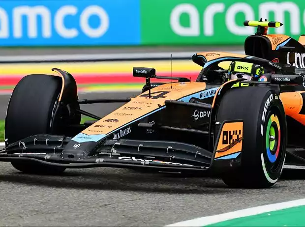 Titel-Bild zur News: Lando Norris im McLaren MCL60 beim Formel-1-Rennen in Spa 2023