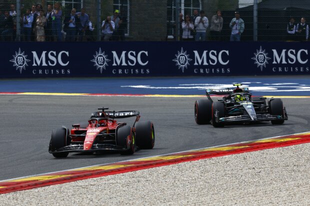 Charles Leclerc Lewis Hamilton Ferrari Ferrari F1Mercedes Mercedes F1 ~Charles Leclerc (Ferrari) und Lewis Hamilton (Mercedes) ~ 