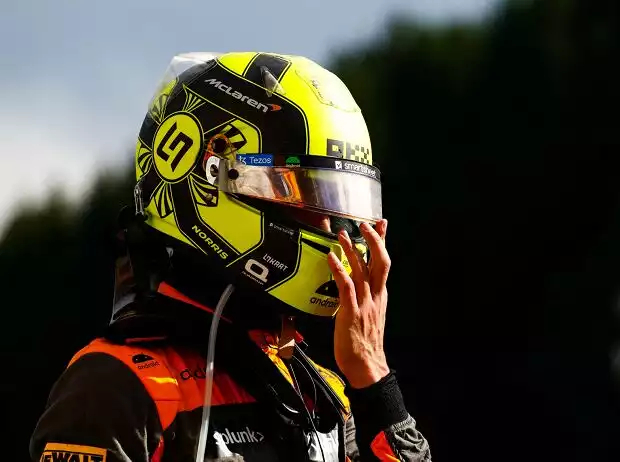 Lando Norris nach dem Formel-1-Rennen in Belgien 2023 Titel-Bild zur News: Lando Norris nach dem Formel-1-Rennen in Belgien 2023