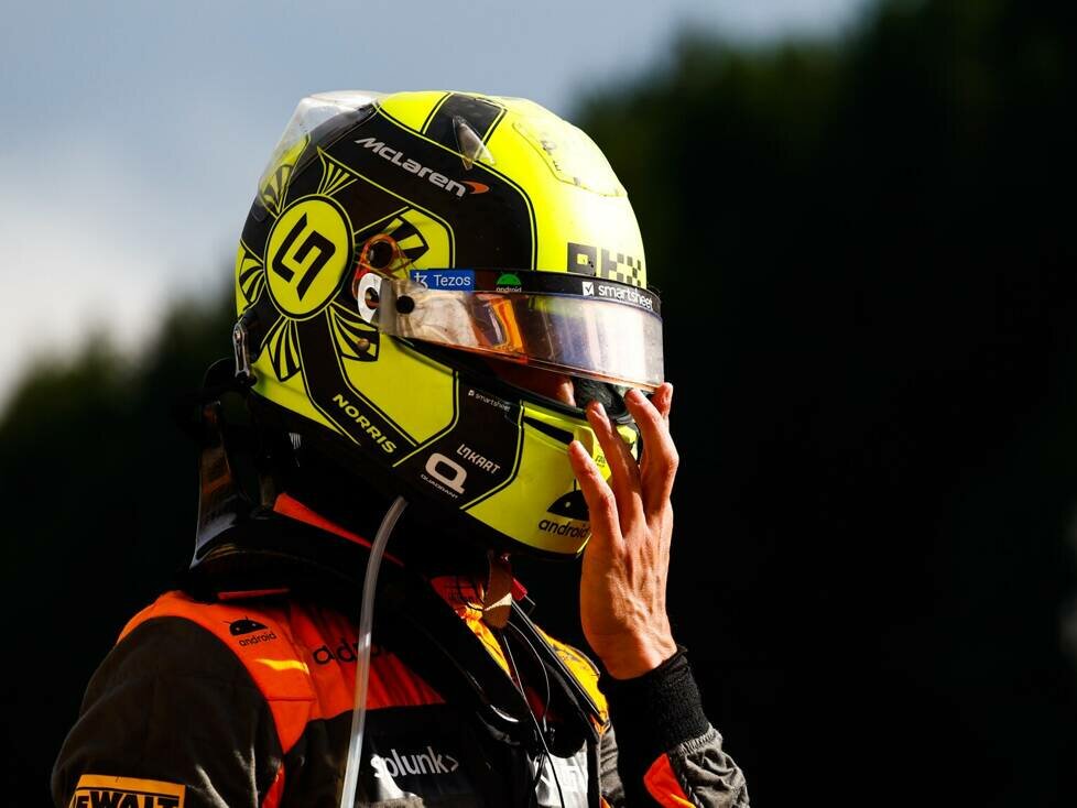 Lando Norris nach dem Formel-1-Rennen in Belgien 2023