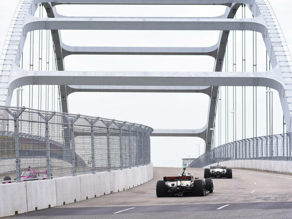 IndyCar-Action auf dem Stadtkurs in Nashville