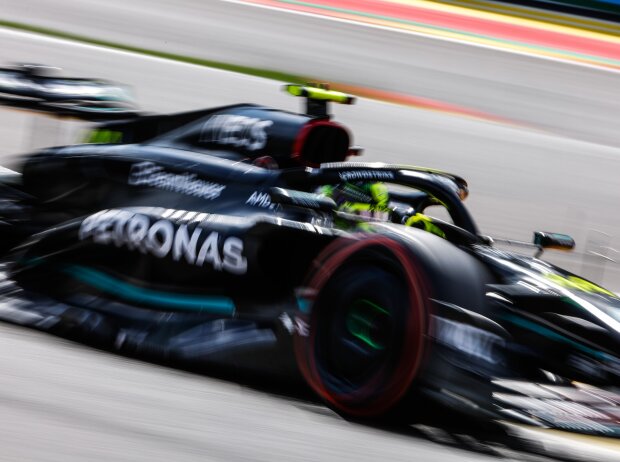 Titel-Bild zur News: Lewis Hamilton (Mercedes W14) beim Formel-1-Rennen in Belgien 2023