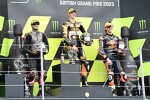 Aron Canet (Pons), Fermin Aldeguer (Speed Up) und Pedro Acosta ( Ajo) 