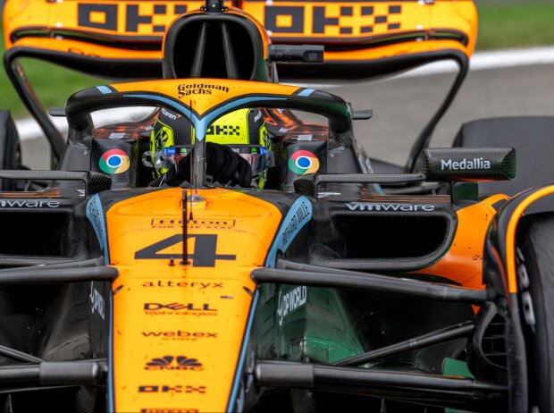 Titel-Bild zur News: Lando Norris (McLaren) beim Formel-1-Rennen in Spa 2023