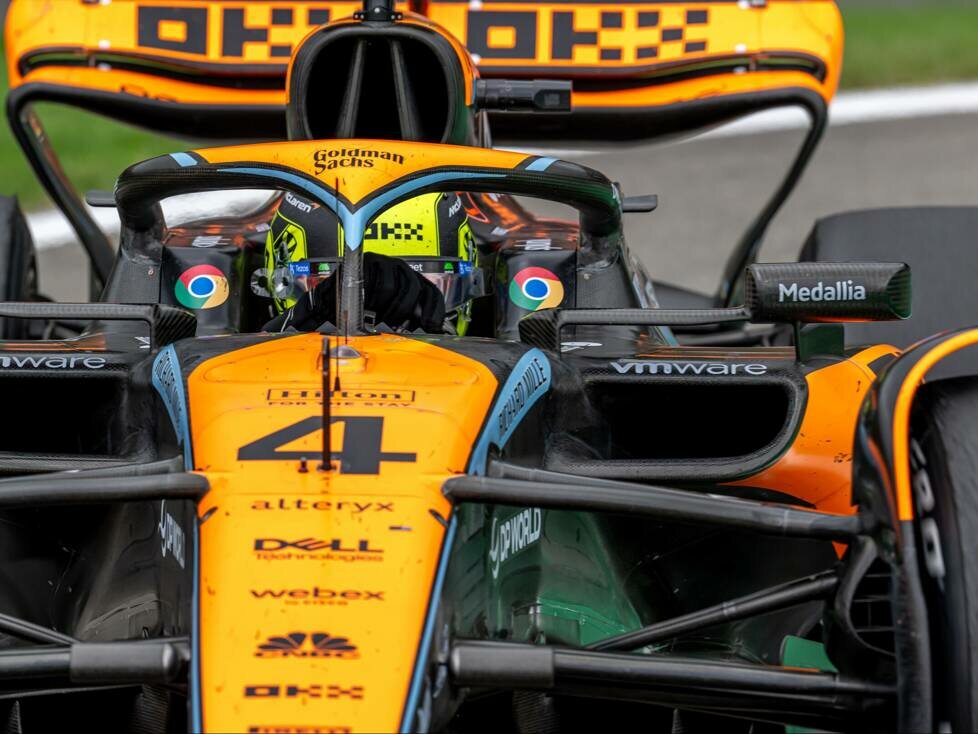 Lando Norris (McLaren) beim Formel-1-Rennen in Spa 2023