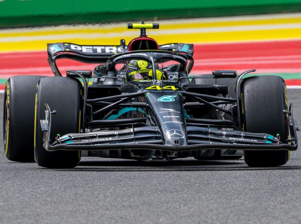 Titel-Bild zur News: Lewis Hamilton beim Formel-1-Rennen in Spa 2023