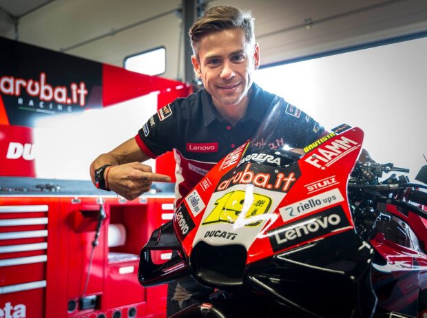 Alvaro Bautista mit der Ducati Desmosedici