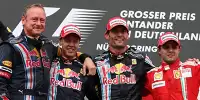 Sebastian Vettel, Mark Webber, Felipe Massa