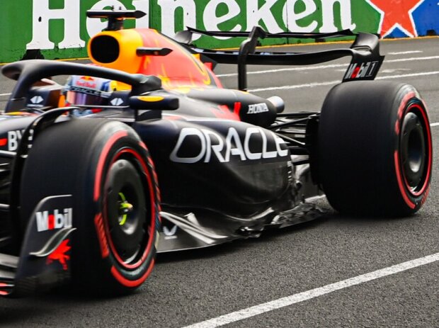 Titel-Bild zur News: Offenes DRS am Red Bull RB19 von Max Verstappen in Australien 2023