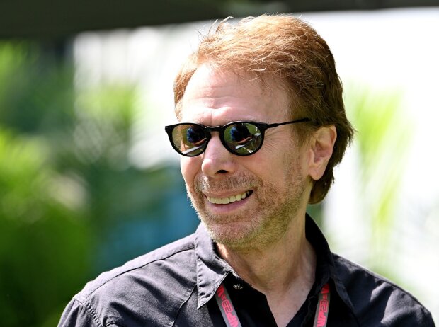 Der Film-Produzent Jerry Bruckheimer beim Formel-1-Rennen in Miami 2023