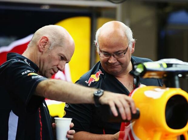 Rob Marshall (Entwicklungschef, Red Bull), Adrian Newey (Technischer Direktor, Red Bull)