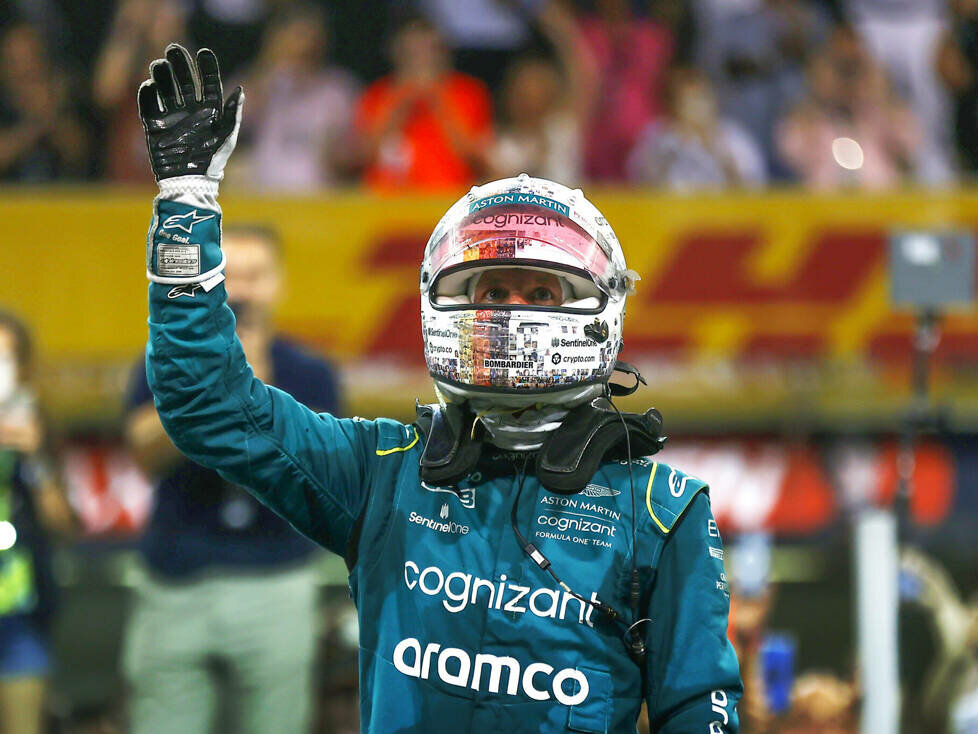Sebastian Vettel (Aston Martin) beim Formel-1-Rennen in Abu Dhabi 2022
