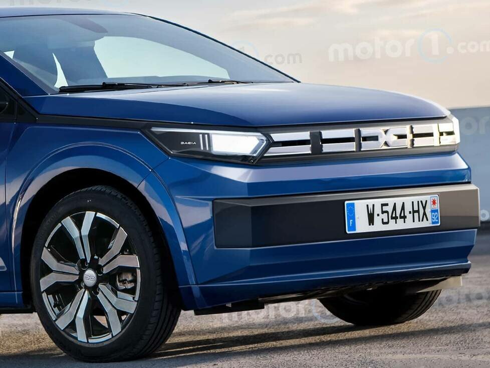 Dacia Sandero (2027) im Rendering von Motor1.com