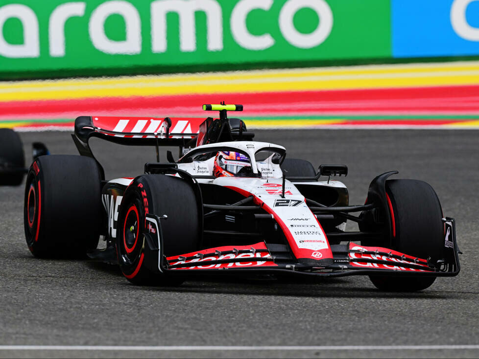 Nico Hülkenberg (Haas VF-23) beim Formel-1-Rennen in Belgien 2023