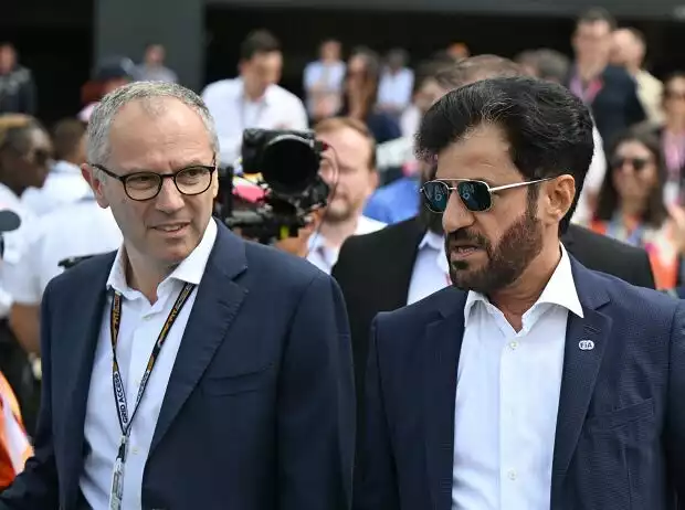 Stefano Domenicali, Mohammed bin Sulayem Titel-Bild zur News: Stefano Domenicali, Mohammed bin Sulayem