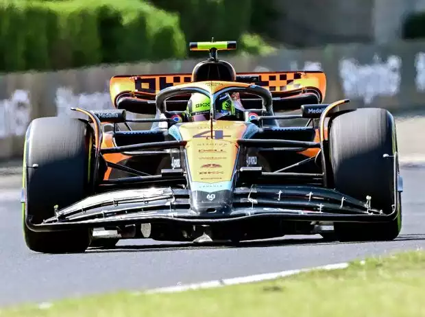 Lando Norris im McLaren MCL60 beim Formel-1-Rennen in Ungarn 2023 Titel-Bild zur News: Lando Norris im McLaren MCL60 beim Formel-1-Rennen in Ungarn 2023