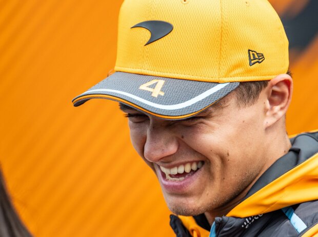 McLaren-Fahrer Lando Norris am Medientag beim Formel-1-Rennen in Zandvoort 2023 McLaren-Fahrer Lando Norris am Medientag beim Formel-1-Rennen in Zandvoort 2023