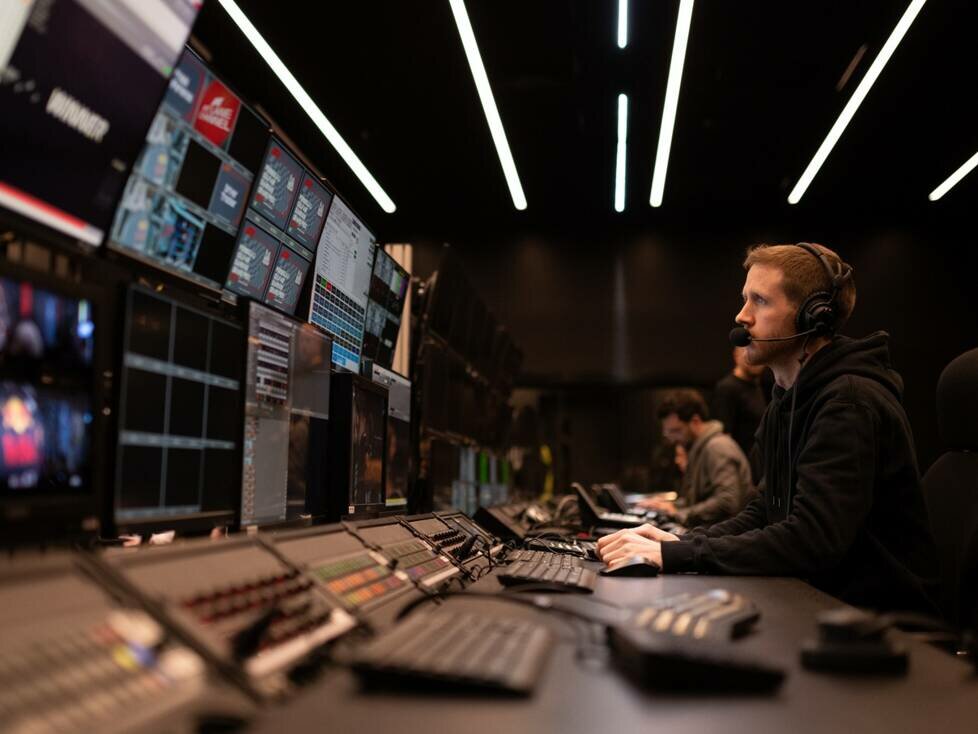 Formel-1-TV-Zentrale in Biggin Hill in England