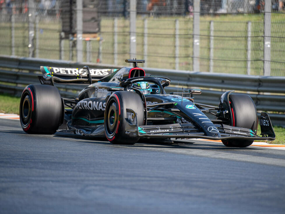 George Russell (Mercedes) im Qualifying zum Formel-1-Rennen in Zandvoort 2023