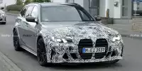 Bild zum Inhalt: BMW M3 (2024): Facelift mit getarnter Frontpartie gesichtet