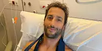 Daniel Ricciardo nach seiner Operation bei Dr. Xavier Mir in Barcelona
