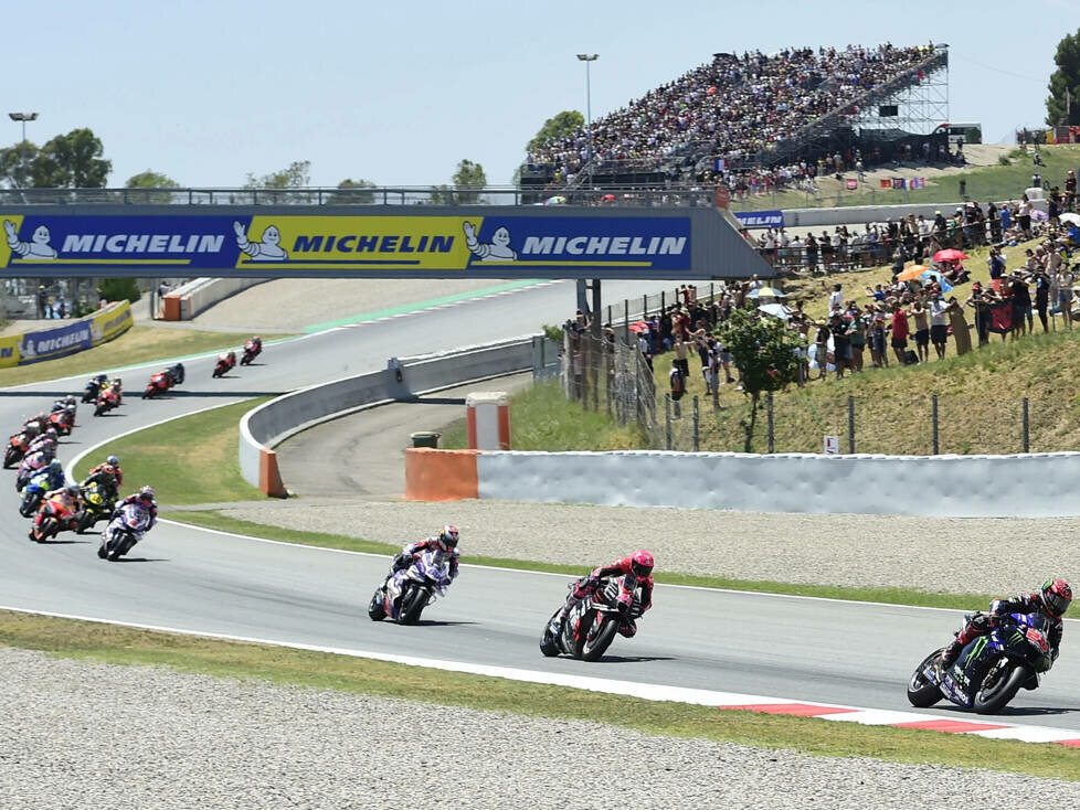 MotoGP-Action auf dem Circuit de Barcelona-Catalunya