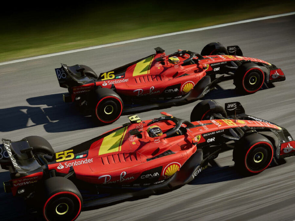 Renderings der Ferrari-Lackierung für das Formel-1-Rennen in Monza 2023