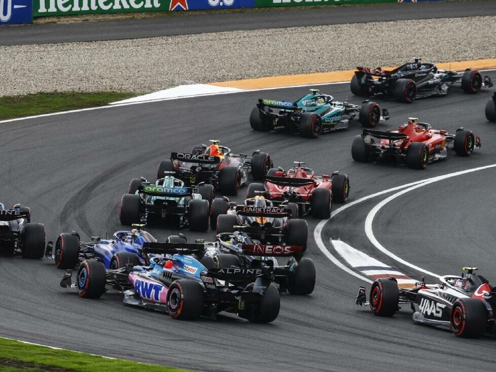 Formel-1-Autos in Zandvoort