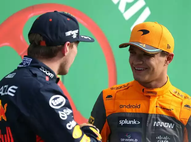 Max Verstappen, Lando Norris Titel-Bild zur News: Max Verstappen, Lando Norris