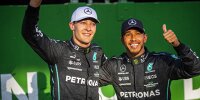 Bild zum Inhalt: Offiziell: Lewis Hamilton und George Russell verlängern bei Mercedes!