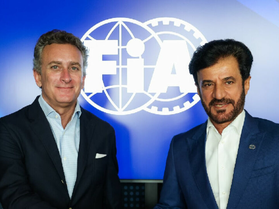 Alejandro Agag und FIA-Präsident Mohammed bin Sulayem