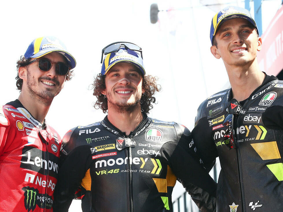 Francesco Bagnaia, Marco Bezzecchi, Luca Marini