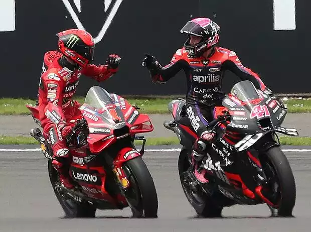 Francesco Bagnaia, Aleix Espargaro Titel-Bild zur News: Francesco Bagnaia, Aleix Espargaro