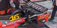 Heckflügel am Ferrari SF-23 beim Formel-1-Rennen in Monza 2023