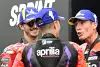 Bild zum Inhalt: Aprilia-Duo staunt über Bagnaias "extreme Pace" im Barcelona-Sprint