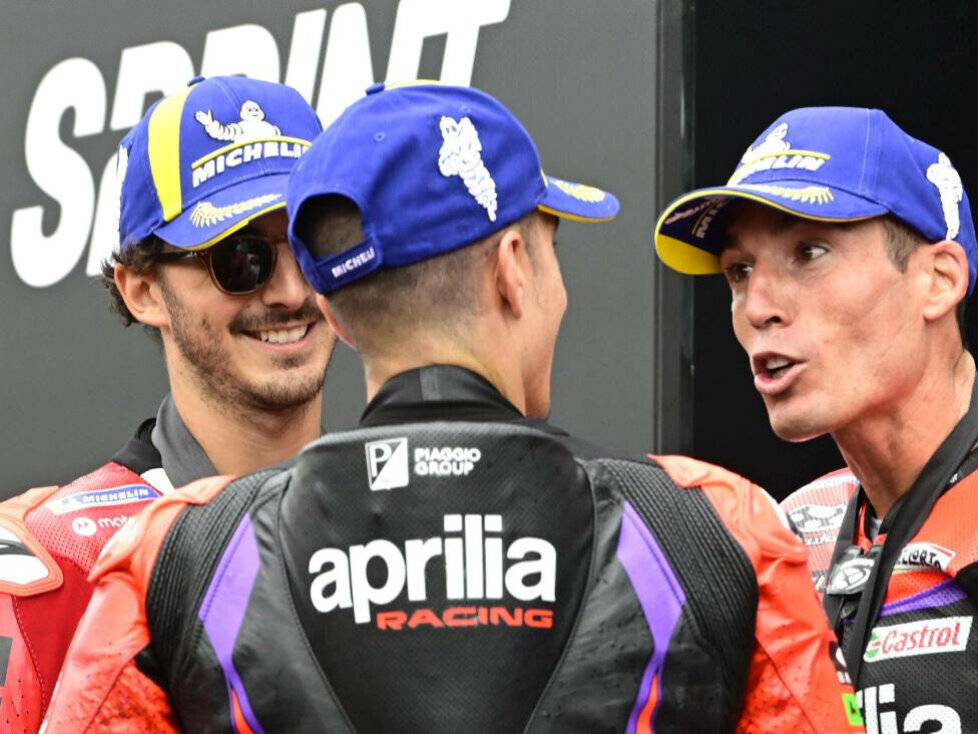 1. Aleix Espargaro, 2. Francesco Bagnaia, 3. Maverick Vinales