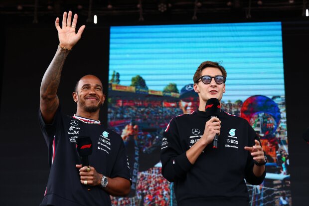 Lewis Hamilton George Russell Mercedes Mercedes F1 ~ Lewis Hamilton (Mercedes) e George Russell (Mercedes) ~ 