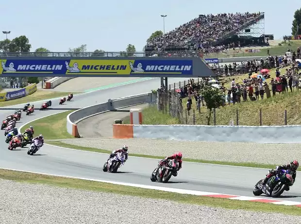 MotoGP-Action auf dem Circuit de Barcelona-Catalunya Titel-Bild zur News: MotoGP-Action auf dem Circuit de Barcelona-Catalunya