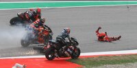 Bild zum Inhalt: Bagnaia-Highsider schockt MotoGP-Kollegen, geht aber glimpflich aus
