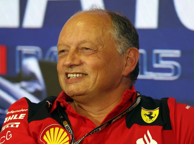 Titel-Bild zur News: Ferrari-Teamchef Frederic Vasseur in der Pressekonferenz beim Formel-1-Rennen in Monza 2023