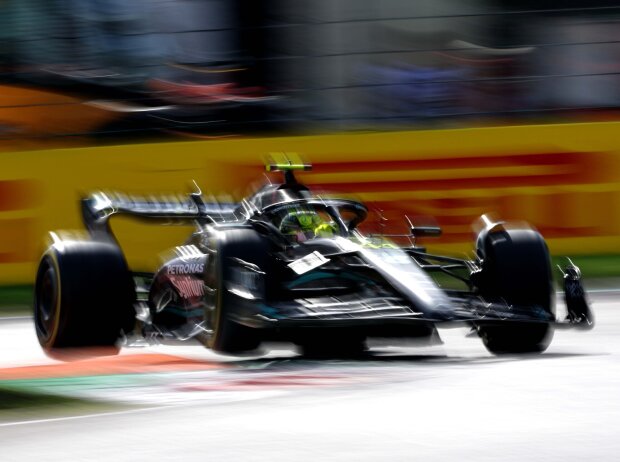 Titel-Bild zur News: Lewis Hamilton (Mercedes W14) beim Formel-1-Rennen in Monza 2023