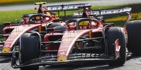 Charles Leclerc vor Ferrari-Teamkollege Carlos Sainz in Monza 2023