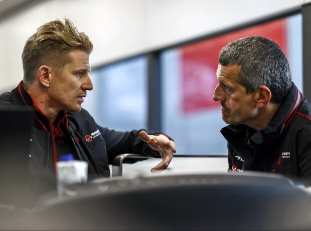Titel-Bild zur News: Nico Hülkenberg und Haas-Teamchef Günther Steiner